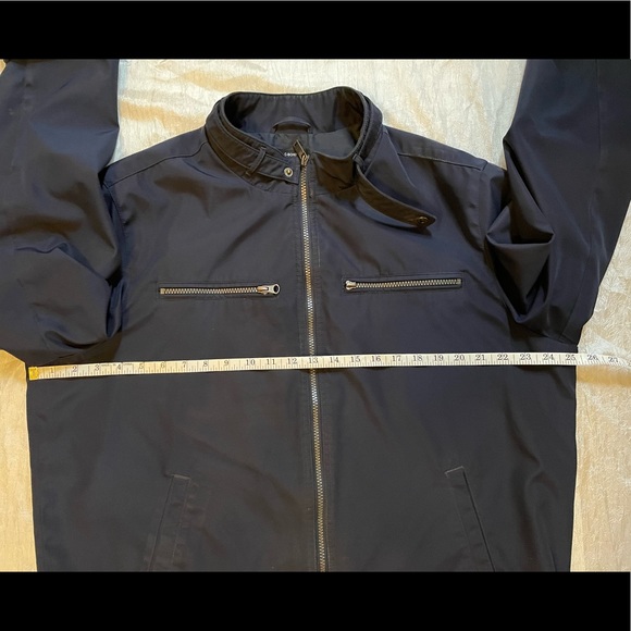3/$30 Claiborne Men jacket Coat Bomber, a Zipper handle on pocket broken XL - Picture 6 of 9